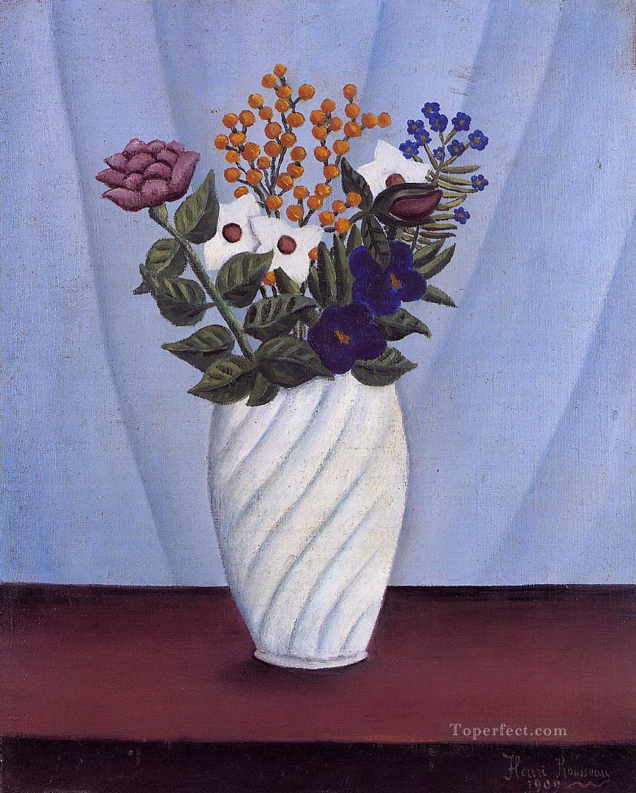 花の花束 1909 アンリ・ルソーの花の装飾油絵